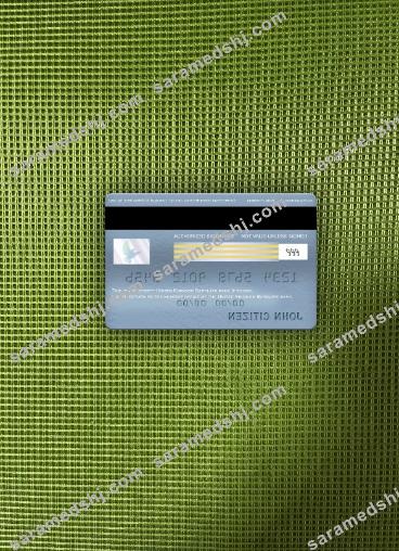 United Kingdom Barclays bank visa classic card photolook back